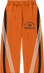 orange quaint sweatpants