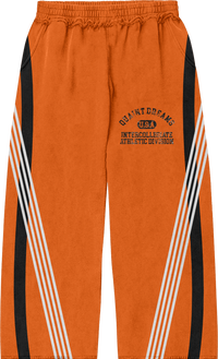 orange quaint sweatpants